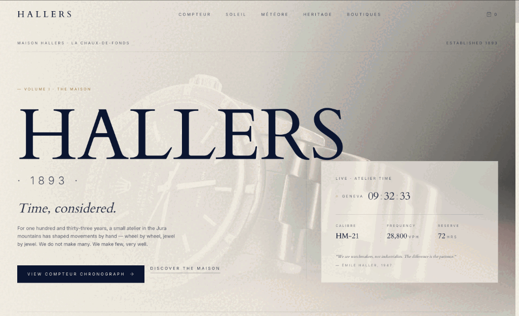 Haller's Watch